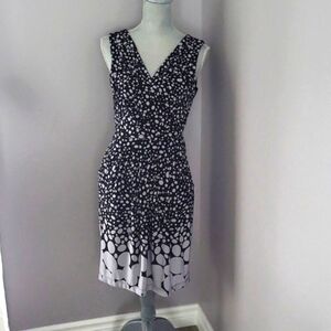 Bisou Bisou Sleeveless Polkdot Dress